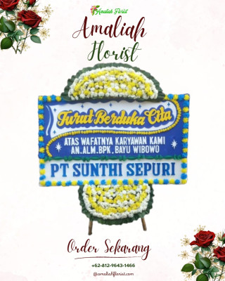 Papan Bunga Duka di Balai Jaya
