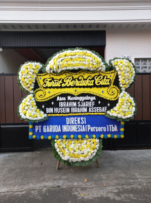 Papan Bunga Duka di Balai Jaya